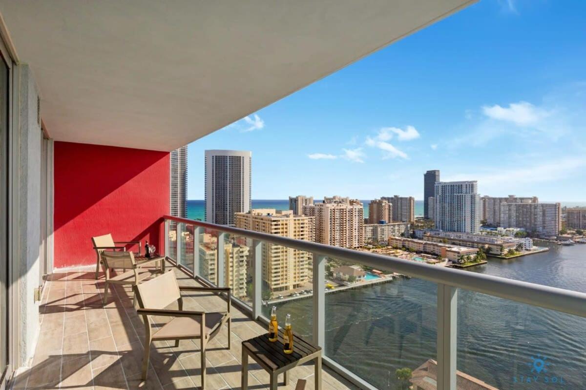 Infinite View With Balcony,Pool Plus Near Beach Hallandale Beach Esterno foto